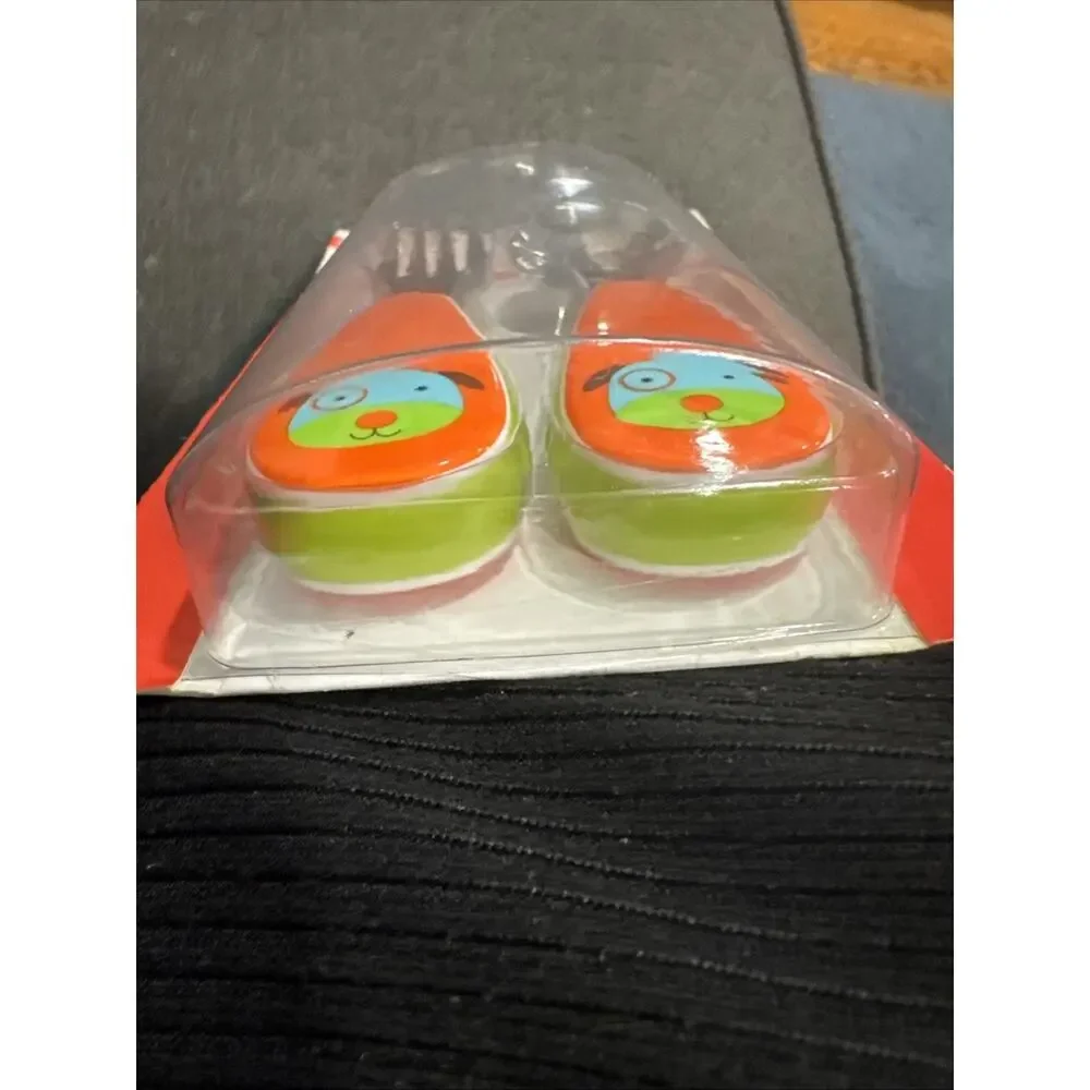Skip Hop Toddler Utensils, Zootensils Fork & Spoon Set Dog